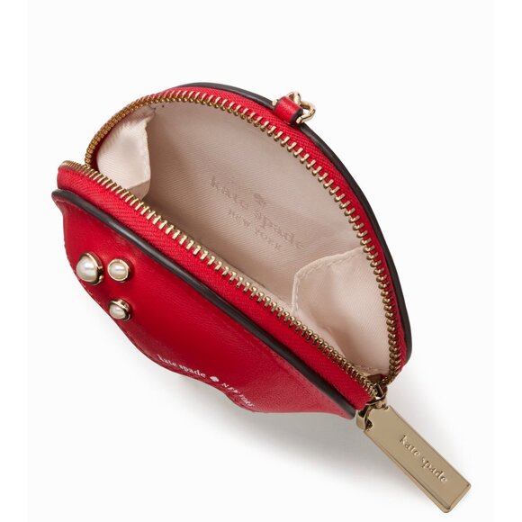 New Kate Spade 3d Mushroom Bag Charm Ruby Red Multi - Picture 2 of 5